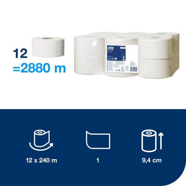 papier toaletowy tork T2 120161 mini jumbo