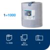 czyściwo papierowe niebieskie system W1 Tork 100 listków