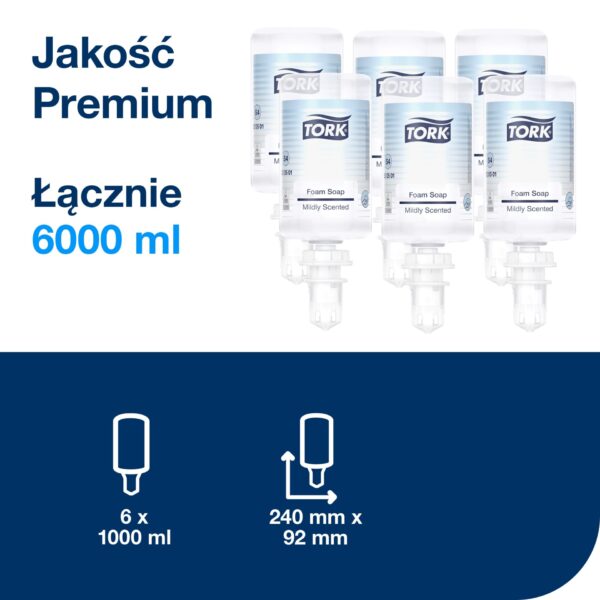 delikatne mydło w pianie Tork 520501