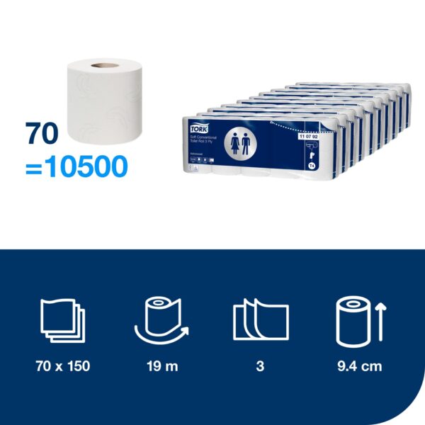 papier konwencjonalny tork 110792 T4 3 warstwy